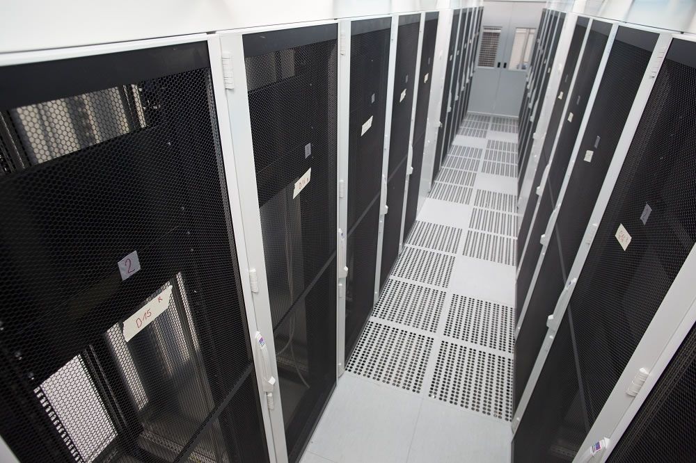 Serverschränke im Rechenzentrum IT- und Data Center Urfahr der LINZ AG TELEKOM